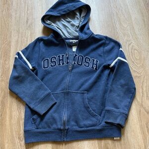 Vintage OshKosh B'gosh Kids Dark Blue Zip-Up Hoodie
